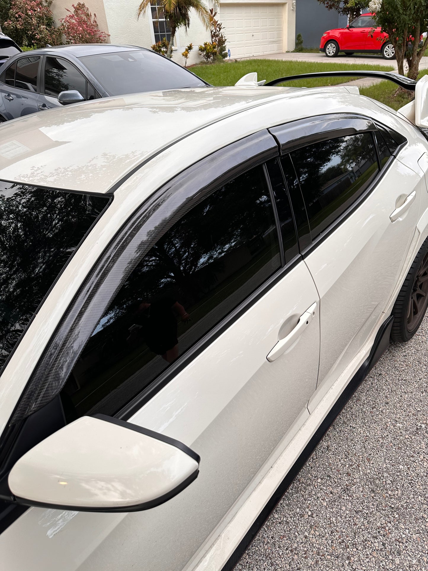 2017-2021 Civic Carbon Visors