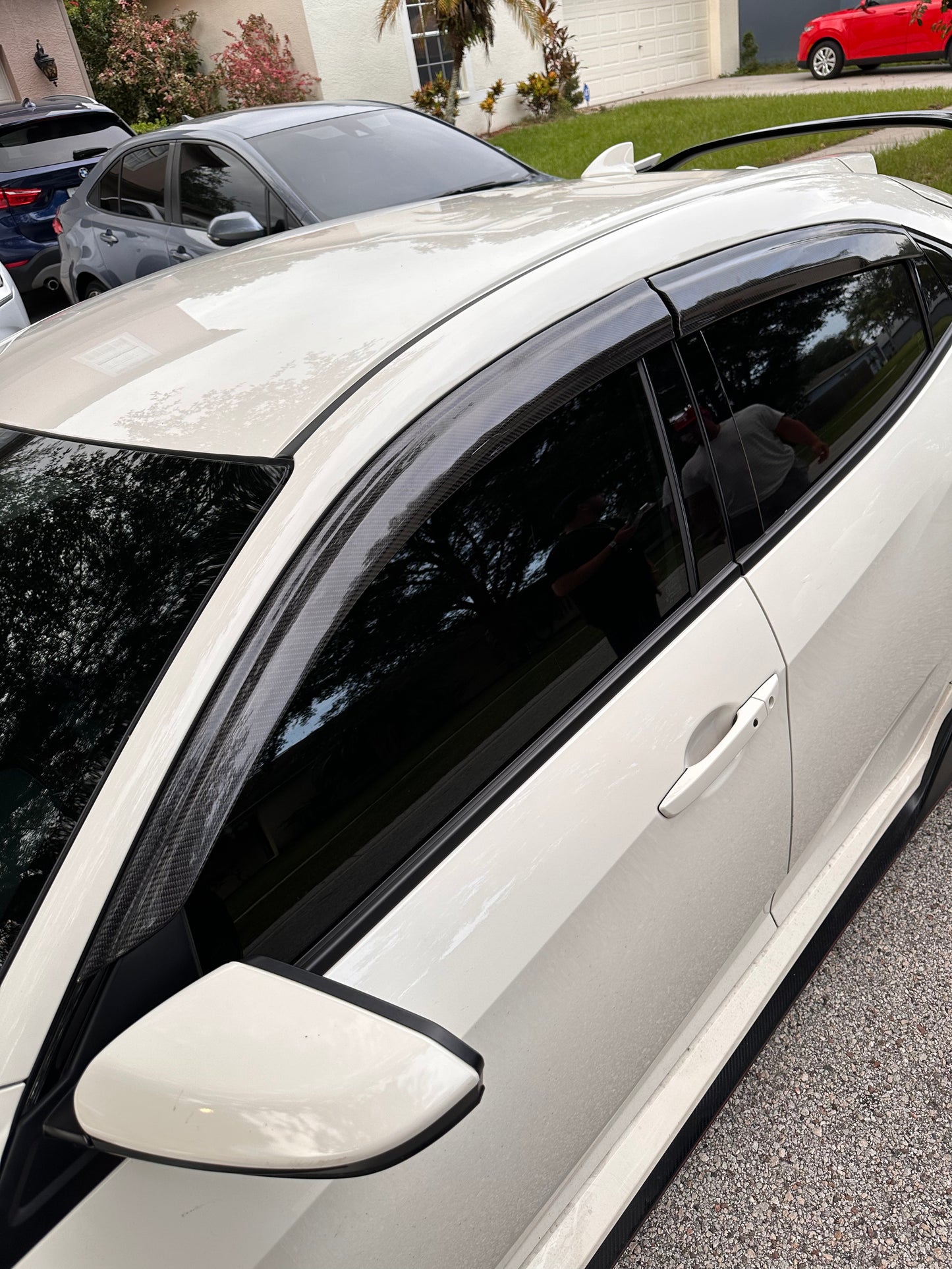 2017-2021 Civic Carbon Visors