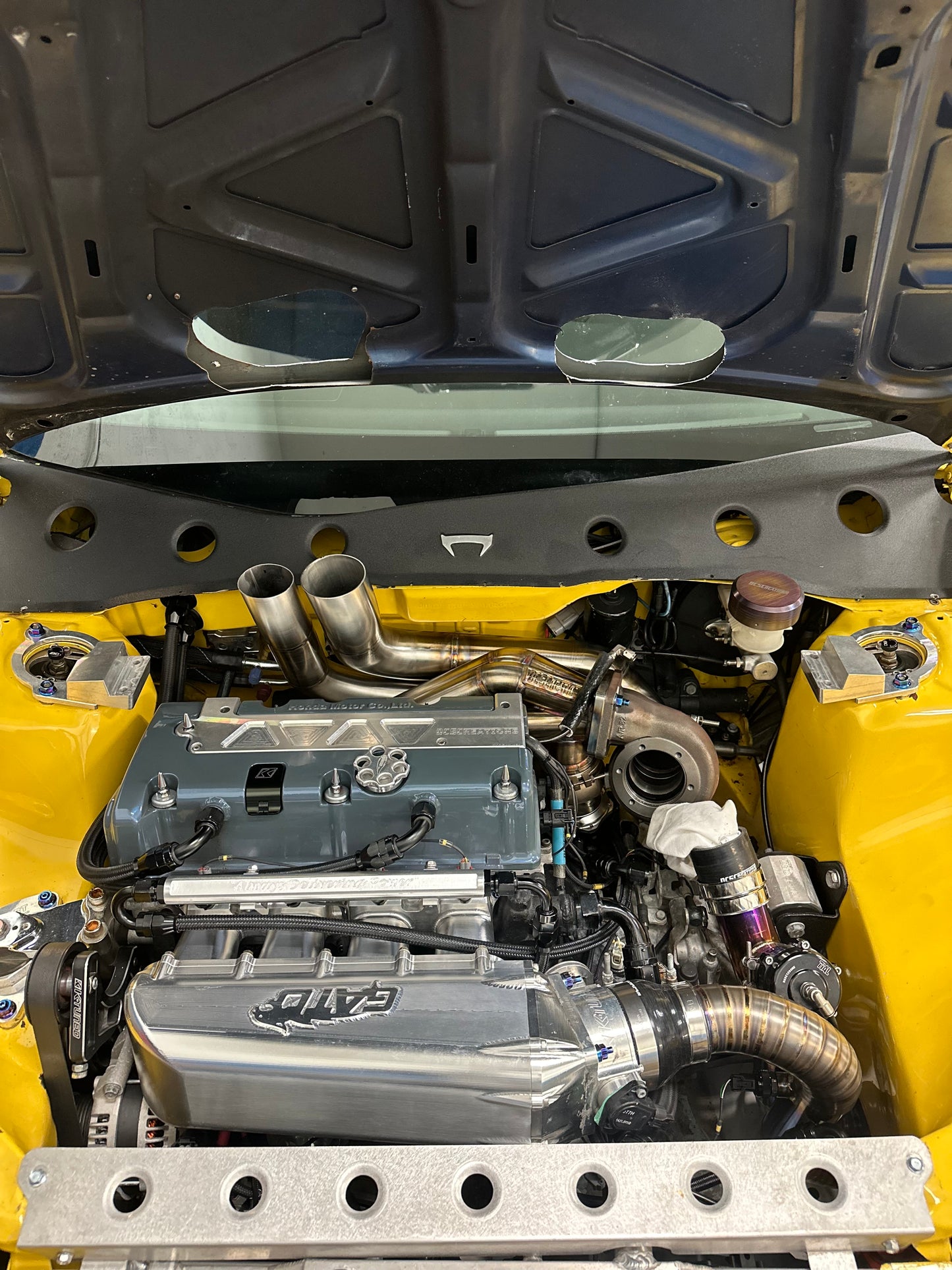 V2 Turbo Hood Exit Pipes