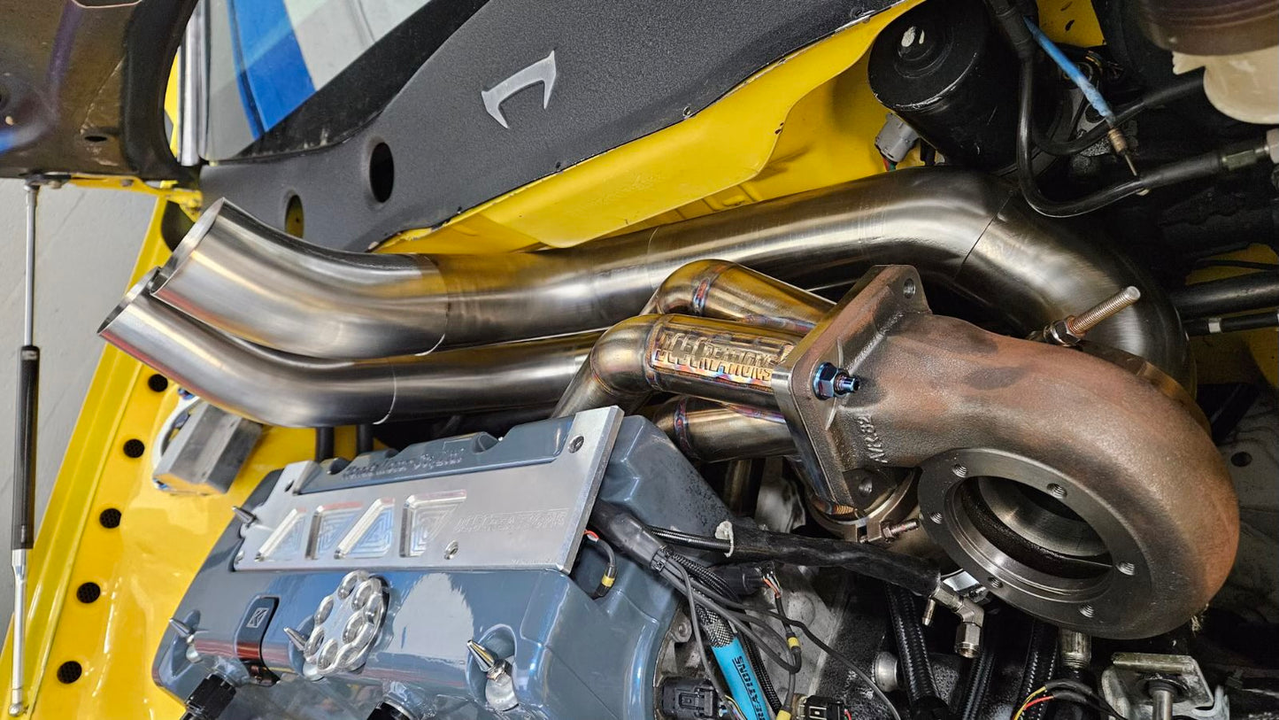 V2 Turbo Hood Exit Pipes