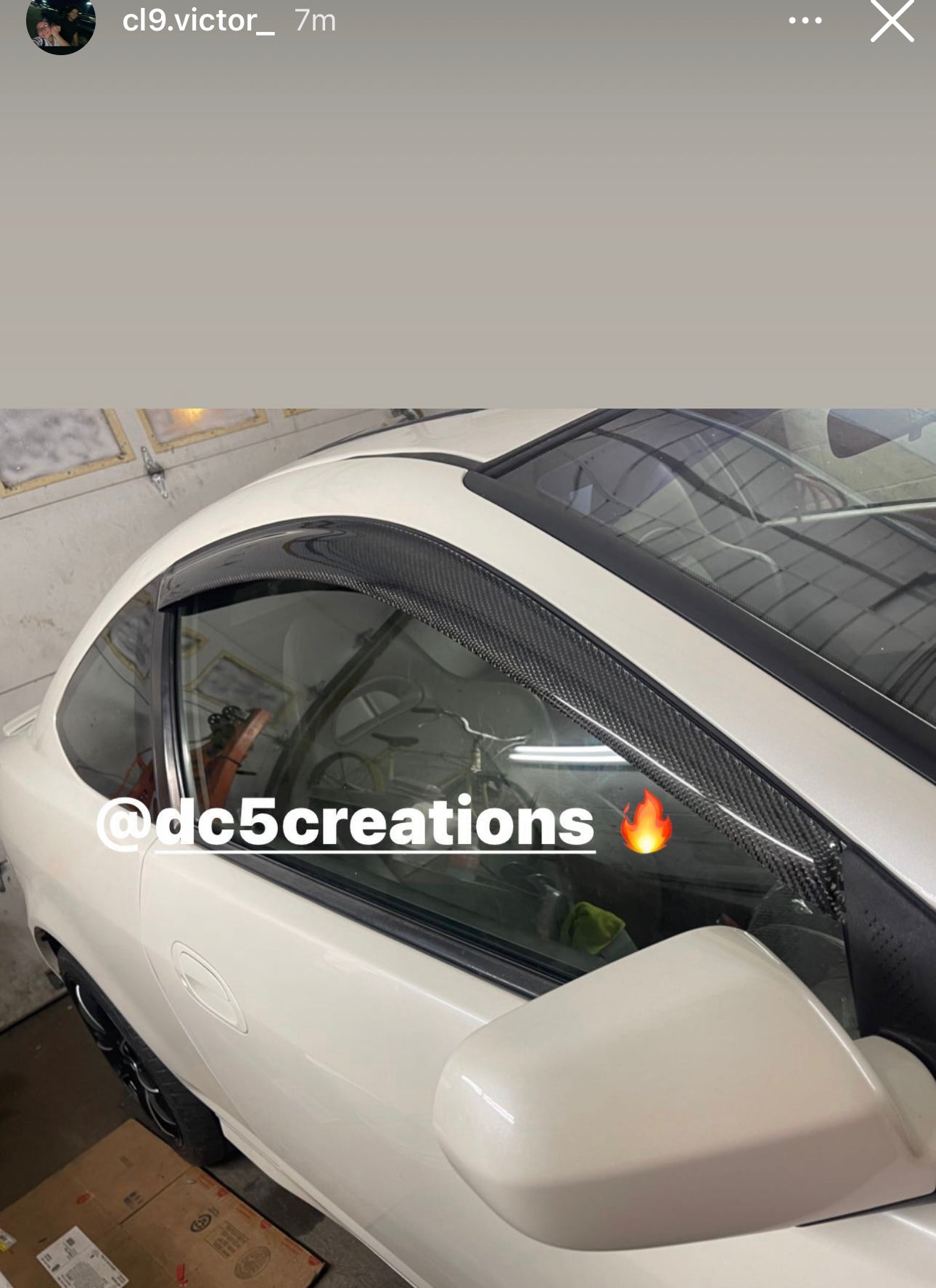 RSX CARBON FIBER WINDOW VISORS/PILLARS/Door Sills