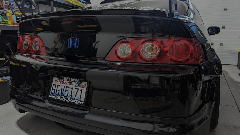 Rear Titanium Honda Emblem