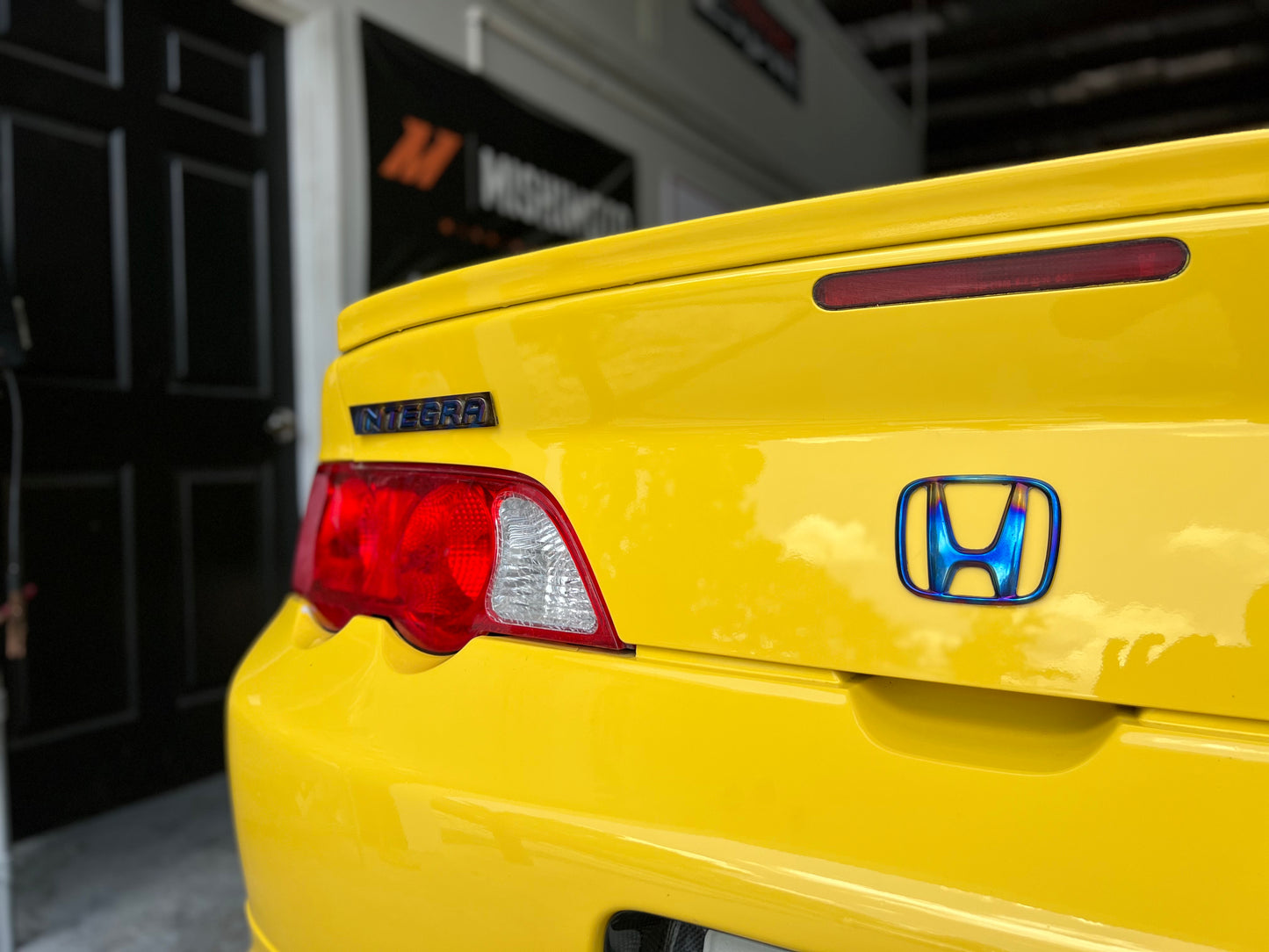 Rear Titanium Honda Emblem
