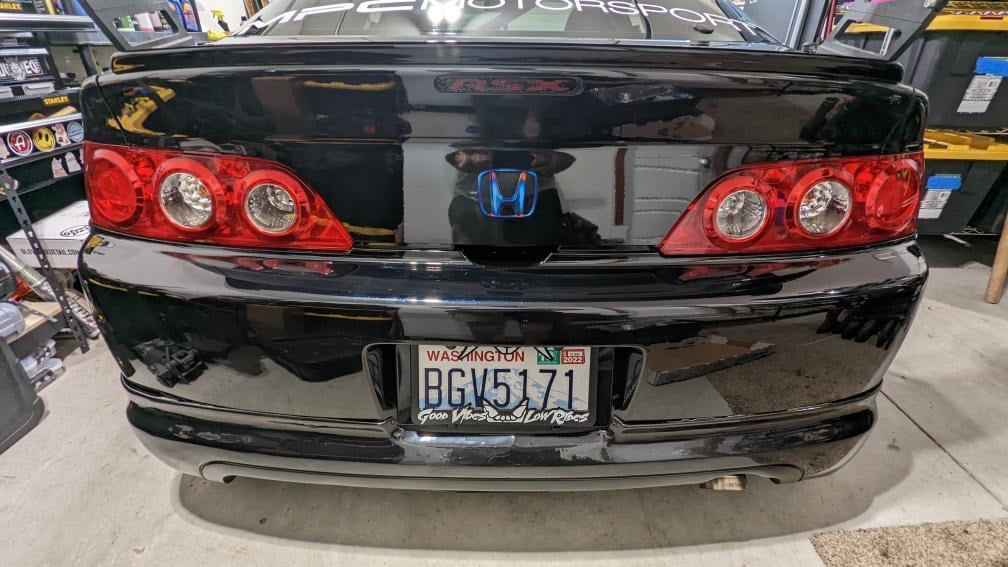 Rear Titanium Honda Emblem