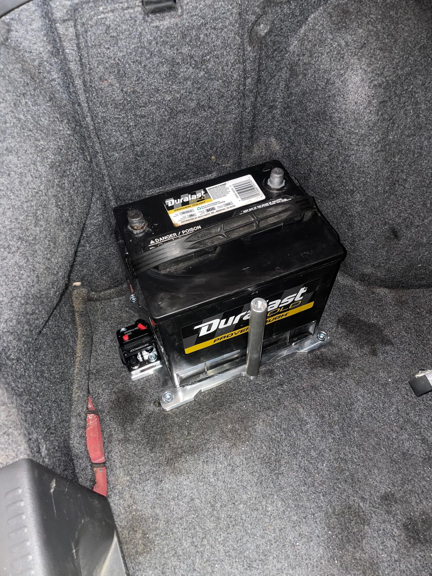 Evo 8/9 Trunk Billet Battery Tray