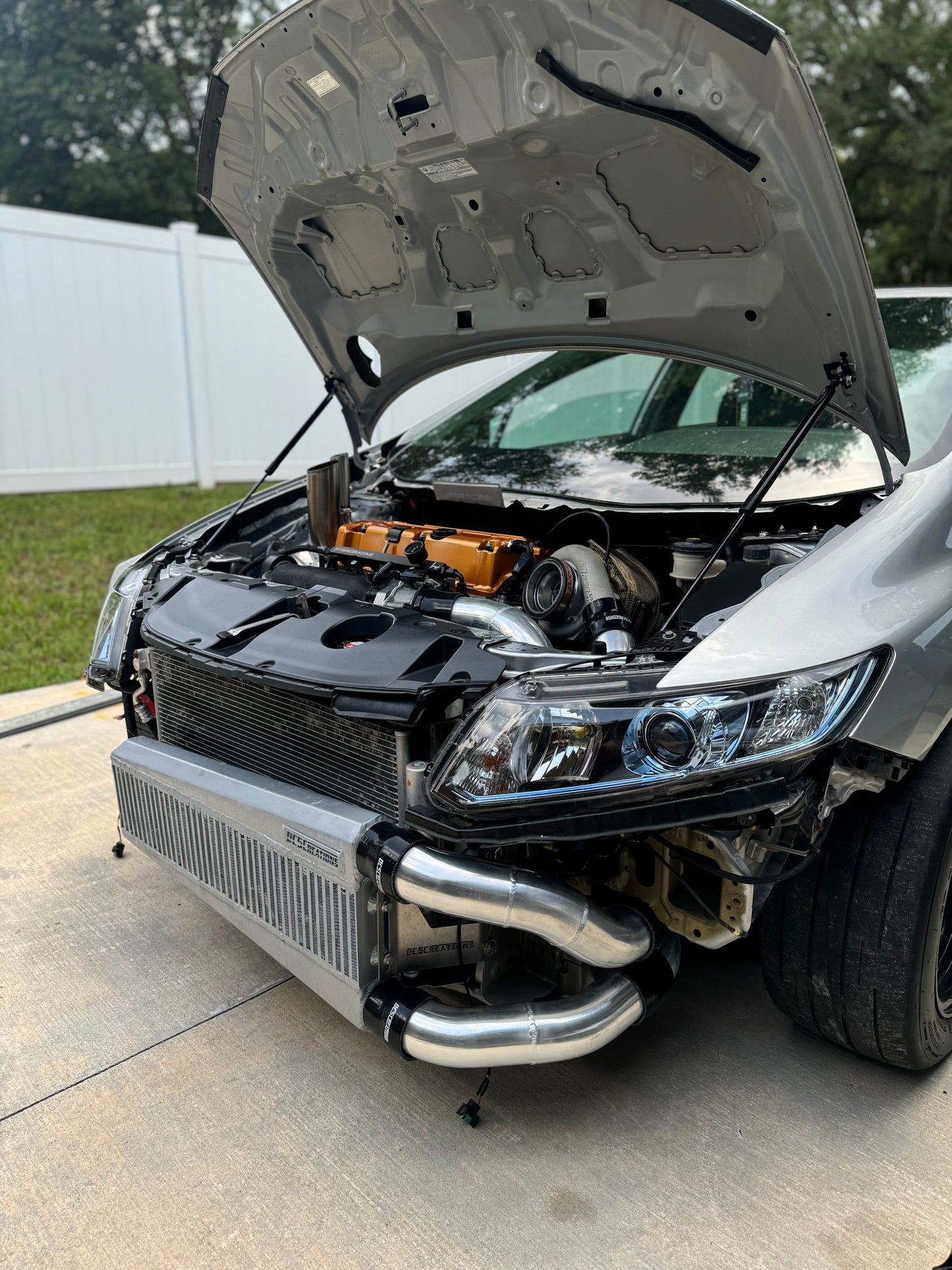 12-15 3 inch Honda Civic Si Intercooler Piping