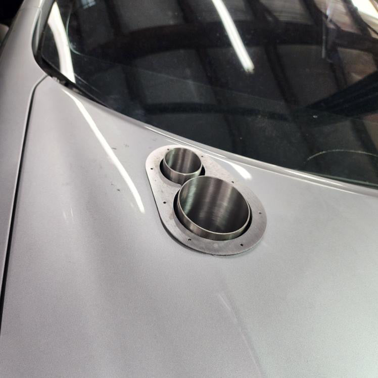 12-15 3 Inch Honda Civic Si Hood Exit Pipe