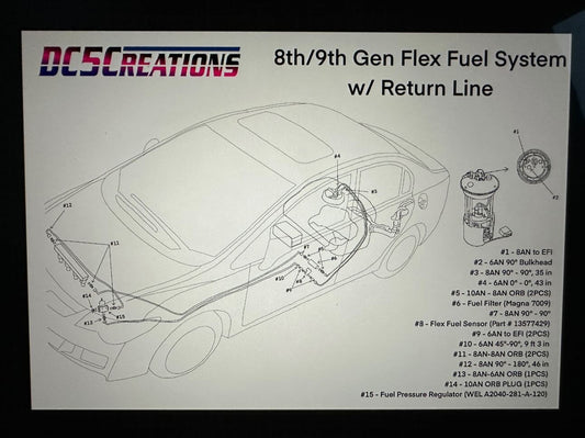 06-11 Civic Si Flex Fuel System with Return Line