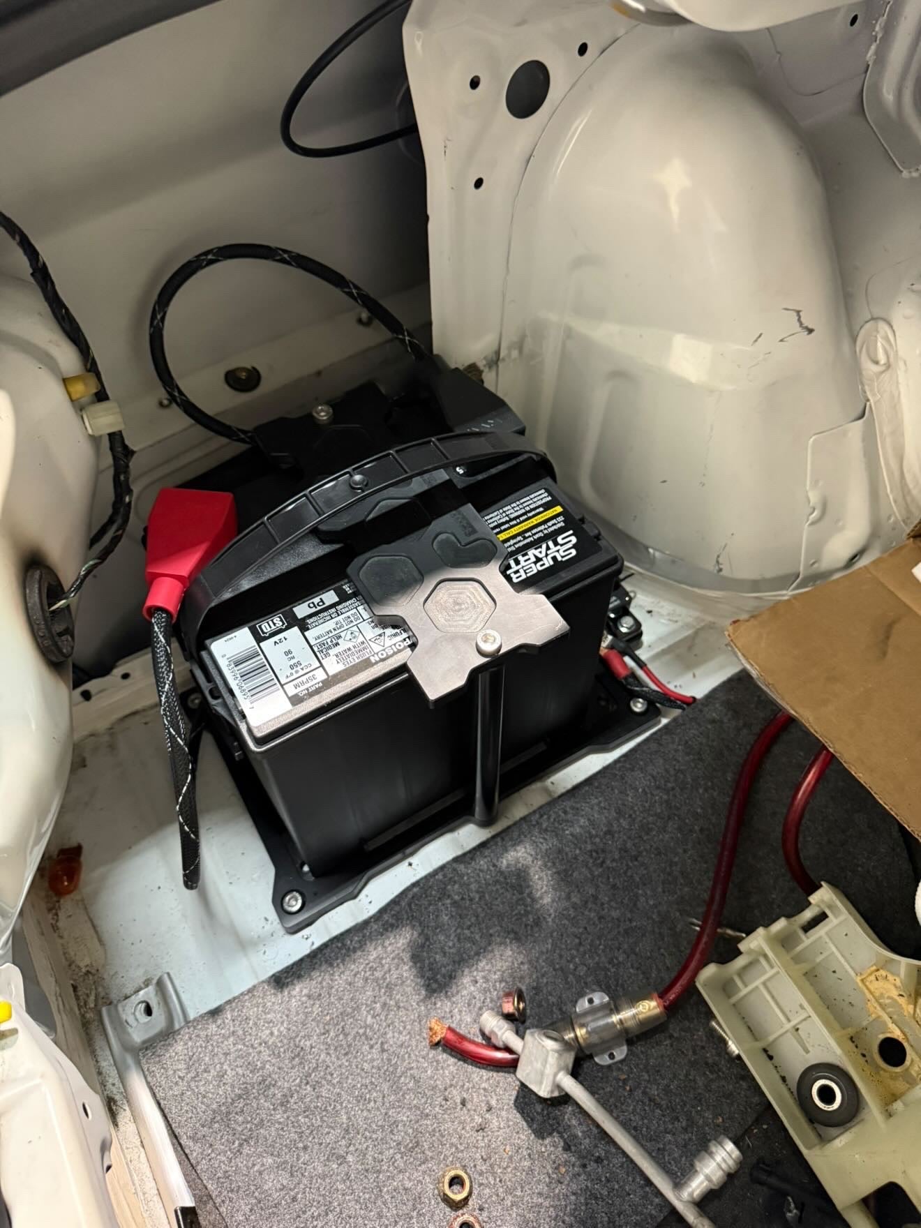 Evo 8/9 Trunk Billet Battery Tray