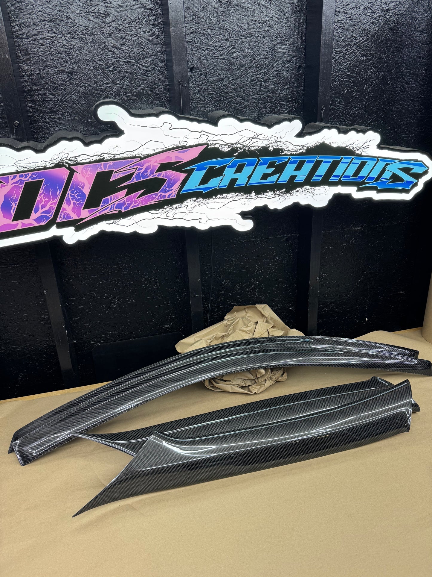 RSX CARBON FIBER WINDOW VISORS/PILLARS/Door Sills