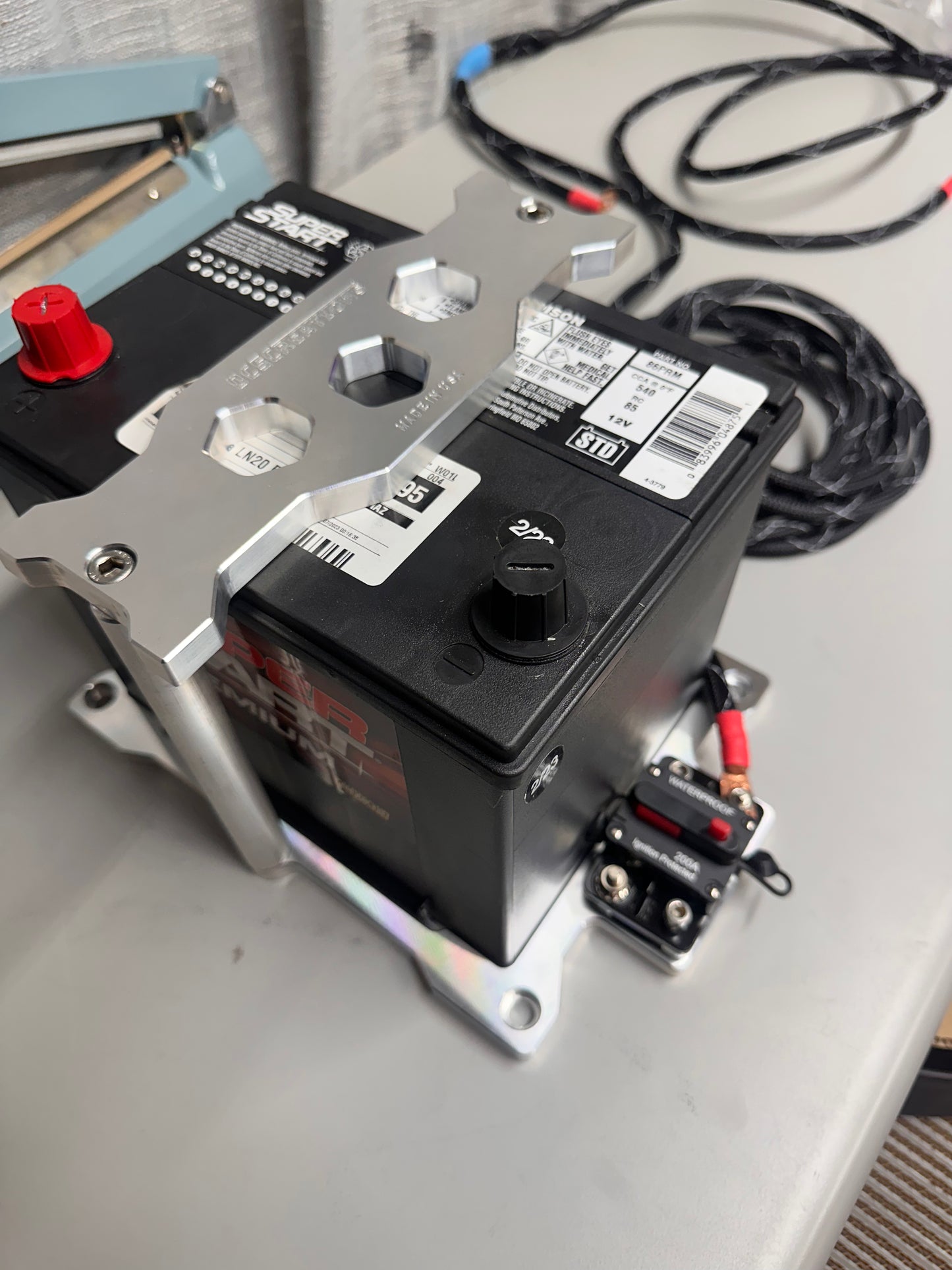 Evo 8/9 Trunk Billet Battery Tray