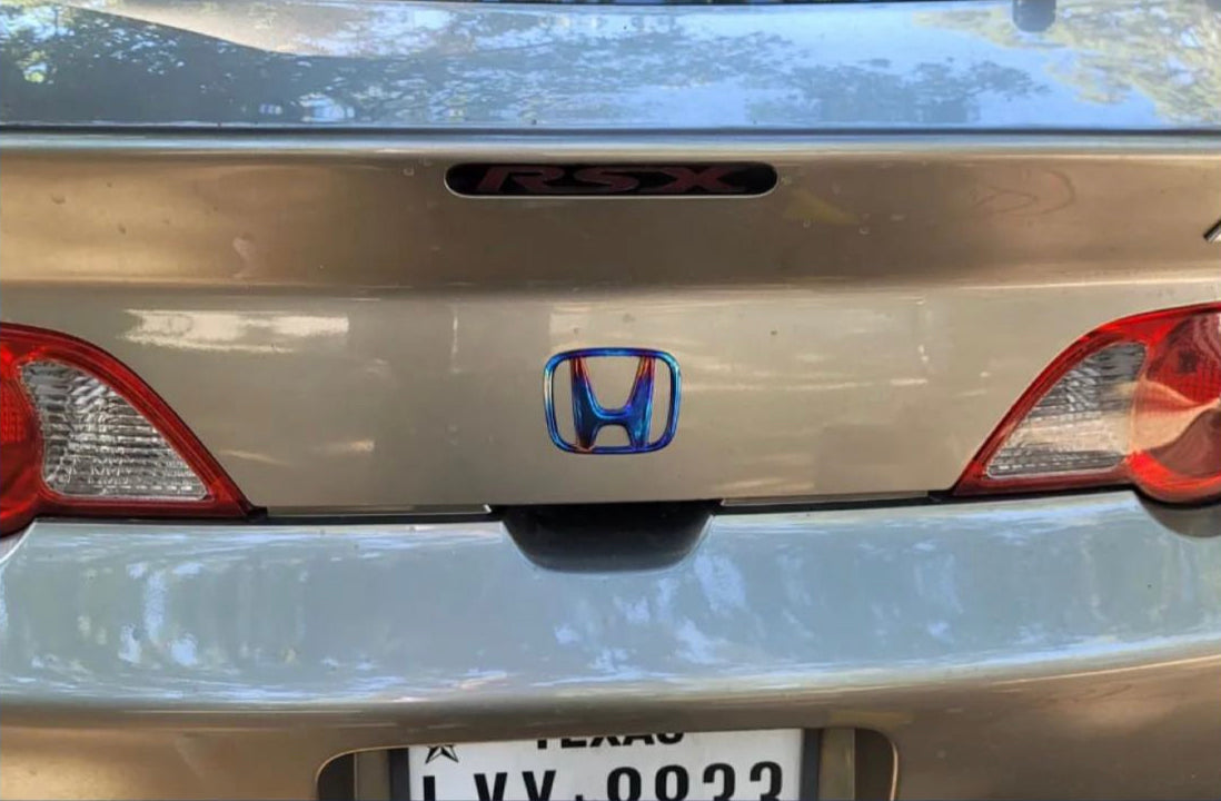 Rear Titanium Honda Emblem